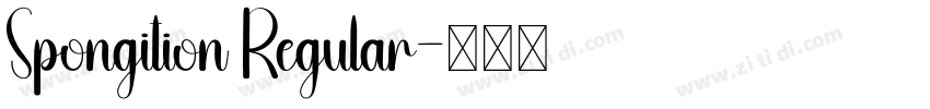 Spongition Regular字体转换 Spongition Regular字体转换